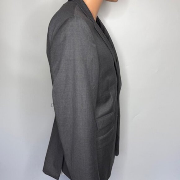 The Kooples Gray Wool Two-Button Blazer Men's Size 50 Double Vent - Picture 2 of 12